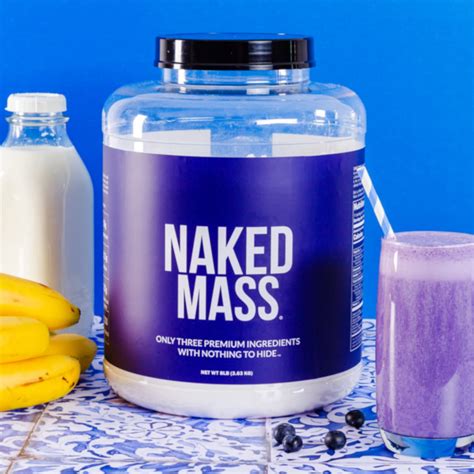 naked mass unflavored|Weight Gainer Protein Supplement 8lb